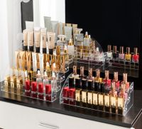 Nail polish rack with t...