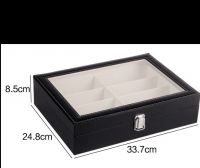 Leather glasses case wi...