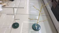 大理石创意首饰架	树形金色...