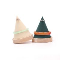 Solid wood cone bracele...