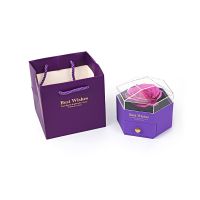 Purple hexagonal diamon...