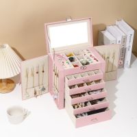Pink five drawer double...