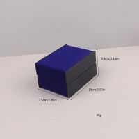 Small leather box - blu...