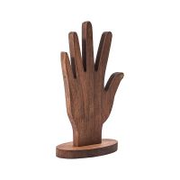 Wooden palm shaped ring...