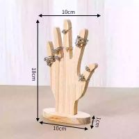Wooden palm shaped ring...