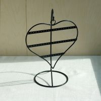 铁艺心形悬挂耳环架