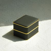 圆角PU金边长方表盒10.5...