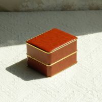 圆角PU金边长方表盒10.5...