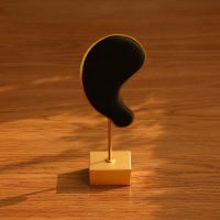 金属超纤耳朵方底耳环架