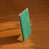 L-shaped gold edged vel...