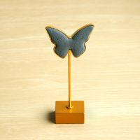 金属超纤蝴蝶方底耳环架