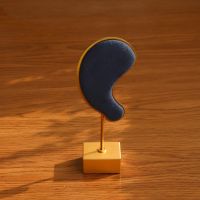 金属超纤耳朵方底耳环架