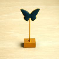 金属超纤蝴蝶方底耳环架