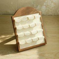 木纹PU弧顶相框首饰架