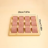 竹木耳环耳钉陈列盘