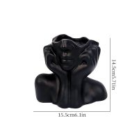 Resin makeup brush stor...