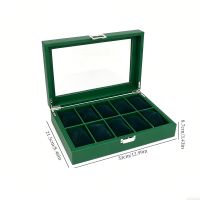 All green buckle leathe...