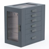 Side opening six drawer...