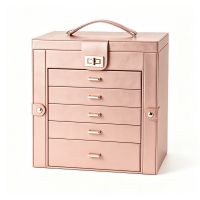 Five drawer leather sui...